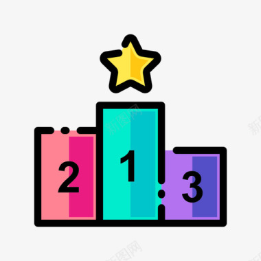 讲台讲台游戏98线性颜色图标图标