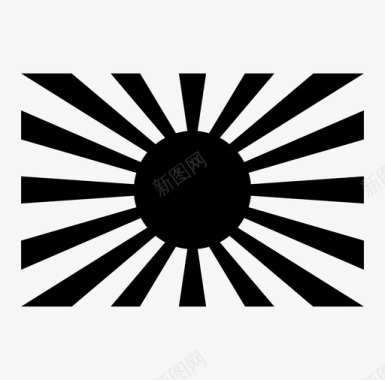 日本帝国军队战斗旗帜图标图标