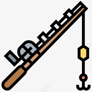 钓鱼宝宝钓竿钓鱼47线颜色图标图标