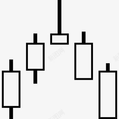 股票蜡烛棒图表信息图表图标图标