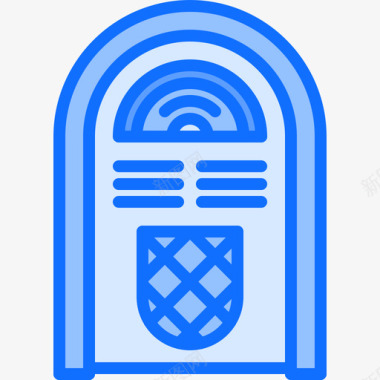 自动存储塔旧设备3蓝色图标图标