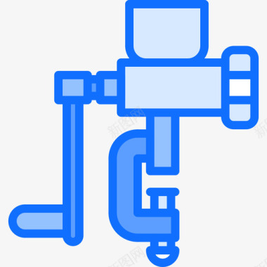 厨房矢量绞肉机厨房101蓝色图标图标