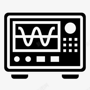 测量频率读数电子测量2字形图标图标