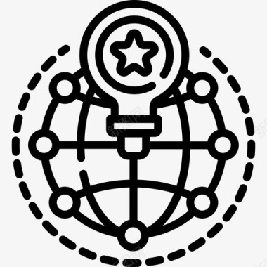 网络在线学习59线性图标图标