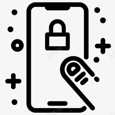 锁屏手机iphone图标图标