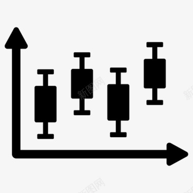 烛台素材股票烛台图表图标图标