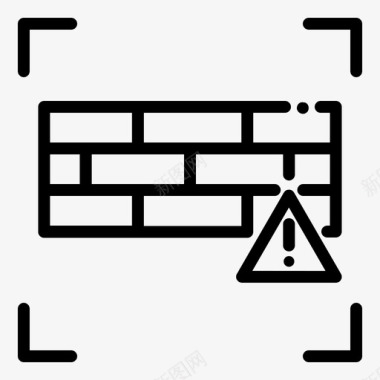 防火逃生安全互联网安全防火墙系统图标图标