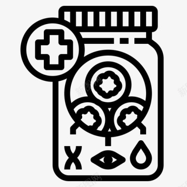 领导未来医学未来商业1线性图标图标