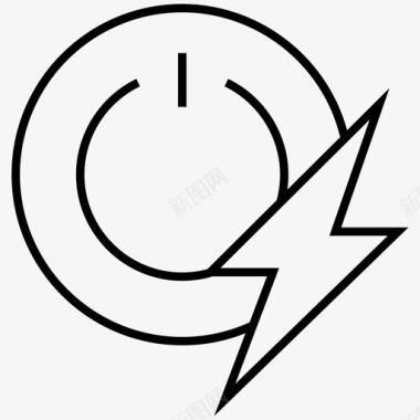 电开电锐图标图标