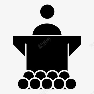 商务会议商务会议演示图标图标