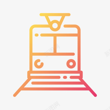 火车路灯火车西部10号坡度图标图标
