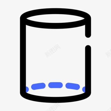 圆柱体3d形状1双色调图标图标