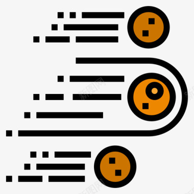 陨石特效陨石空间和星系线颜色图标图标