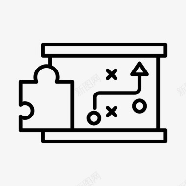 拼图ppt素材修正策略业务拼图块图标图标