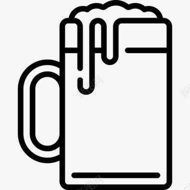 啤酒杯德国13直筒图标图标