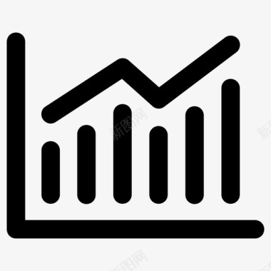 矢量统计图统计图表增加图标图标