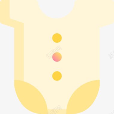 服装图标婴儿服装幼儿园29黄色图标图标