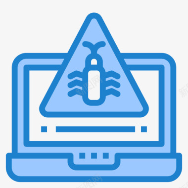 恶意软件恶意软件网络安全31蓝色图标图标