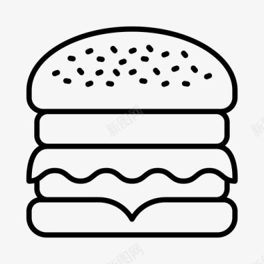 汉堡烹饪餐饮图标图标