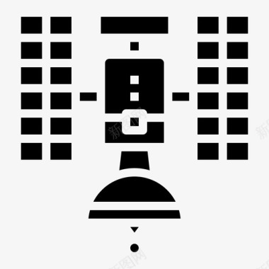 卫星天线卫星天线太空和星系3填充图标图标