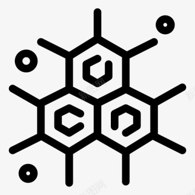 分子化学家分子科学图标图标