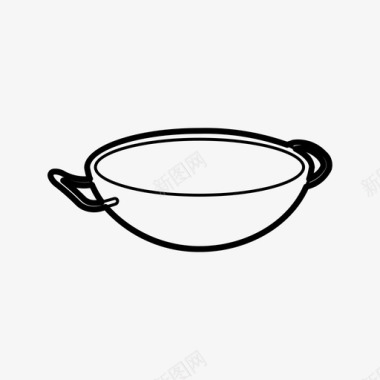 炒锅煎锅厨房图标图标