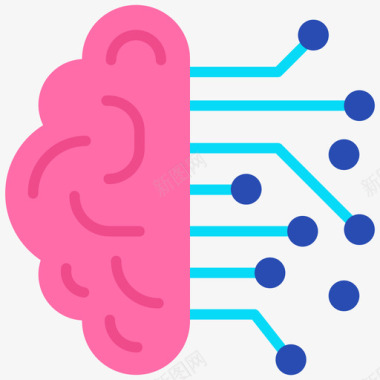 动漫人物aiAI技术98扁平图标图标