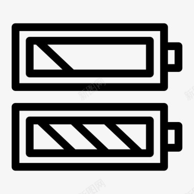 立式电池电池充电能量图标图标