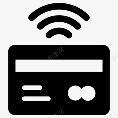 nfc非接触卡非接触支付信用卡图标图标