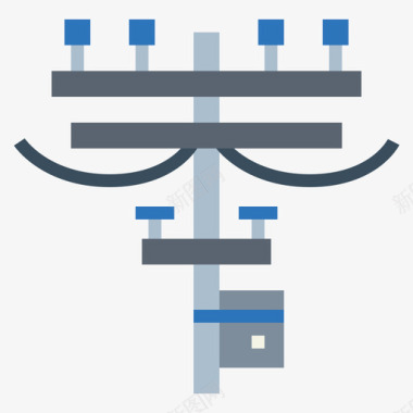 娴村电力塔31号村平房图标图标