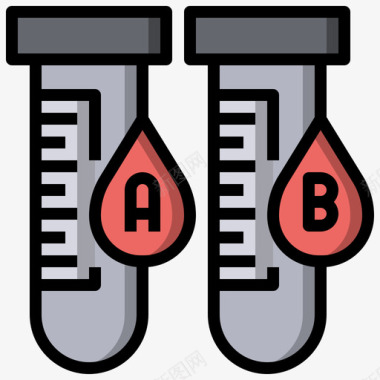 相近色试管献血52线色图标图标