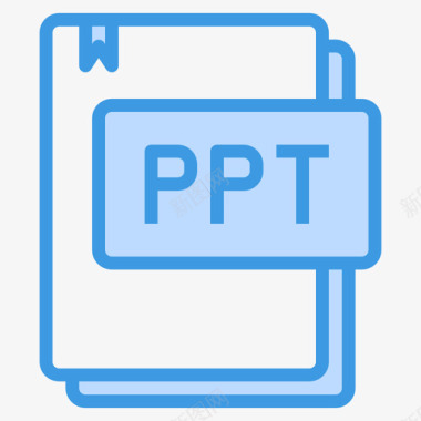 Ppt文件类型18蓝色图标图标
