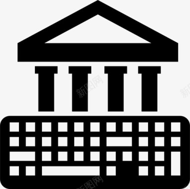 电子银行电子银行机构图标图标