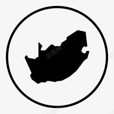 南非地图国家南非图标图标