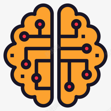 智能人工人工智能人工智能77线性颜色图标图标