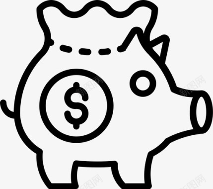 省钱金融养猪图标图标