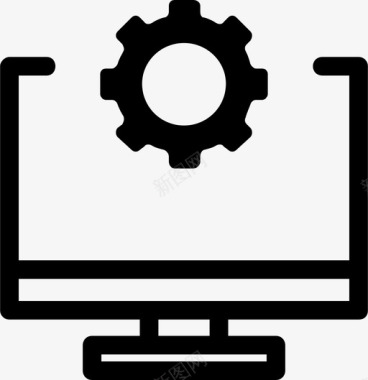 处理器硬件图标计算机硬件显示器图标图标