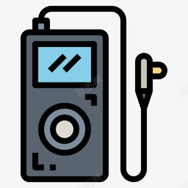 红色小图标彩色Ipod线性小工具20图标图标