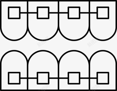 小牙齿牙套牙医医疗图标图标