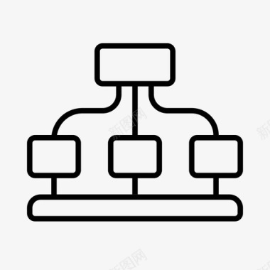 加工流程流程图图表层次结构图标图标