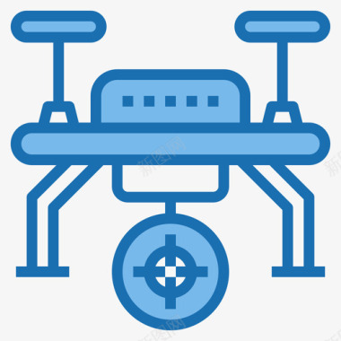 无人售货机目标26号无人机蓝色图标图标