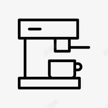 咖啡机免抠图片咖啡机饮料浓缩咖啡机图标图标