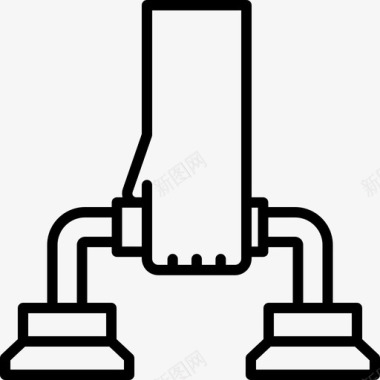 俯卧撑俯卧撑健身105直线型图标图标