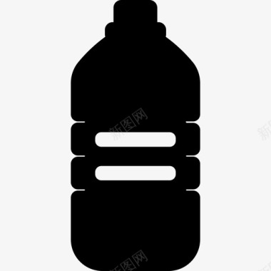 塑料瓶经典饮用水图标图标