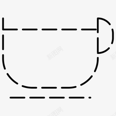 多彩马克杯马克杯咖啡杯子图标图标