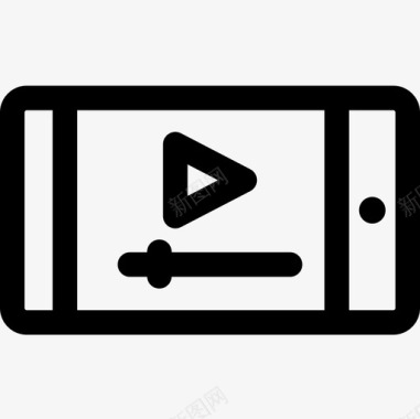 数字17流式视频数字服务17线性图标图标