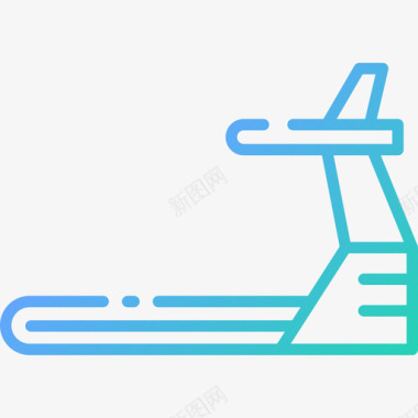 矢量男子跑步健身跑步机健身106坡度图标图标