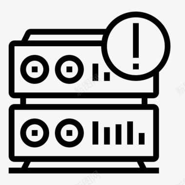 服务器数据库警告服务器存储图标图标