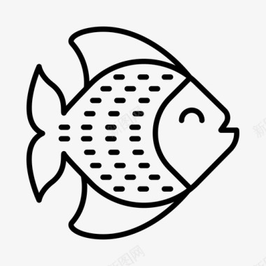 矢量鱼鱼冒险动物图标图标
