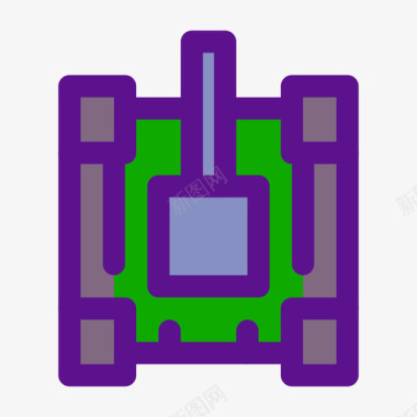 无争坦克战争11线性颜色图标图标